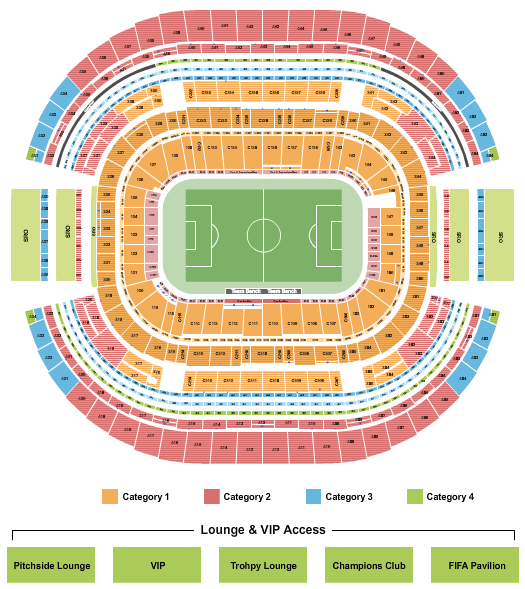 AT&T Stadium World Cup Seating Chart